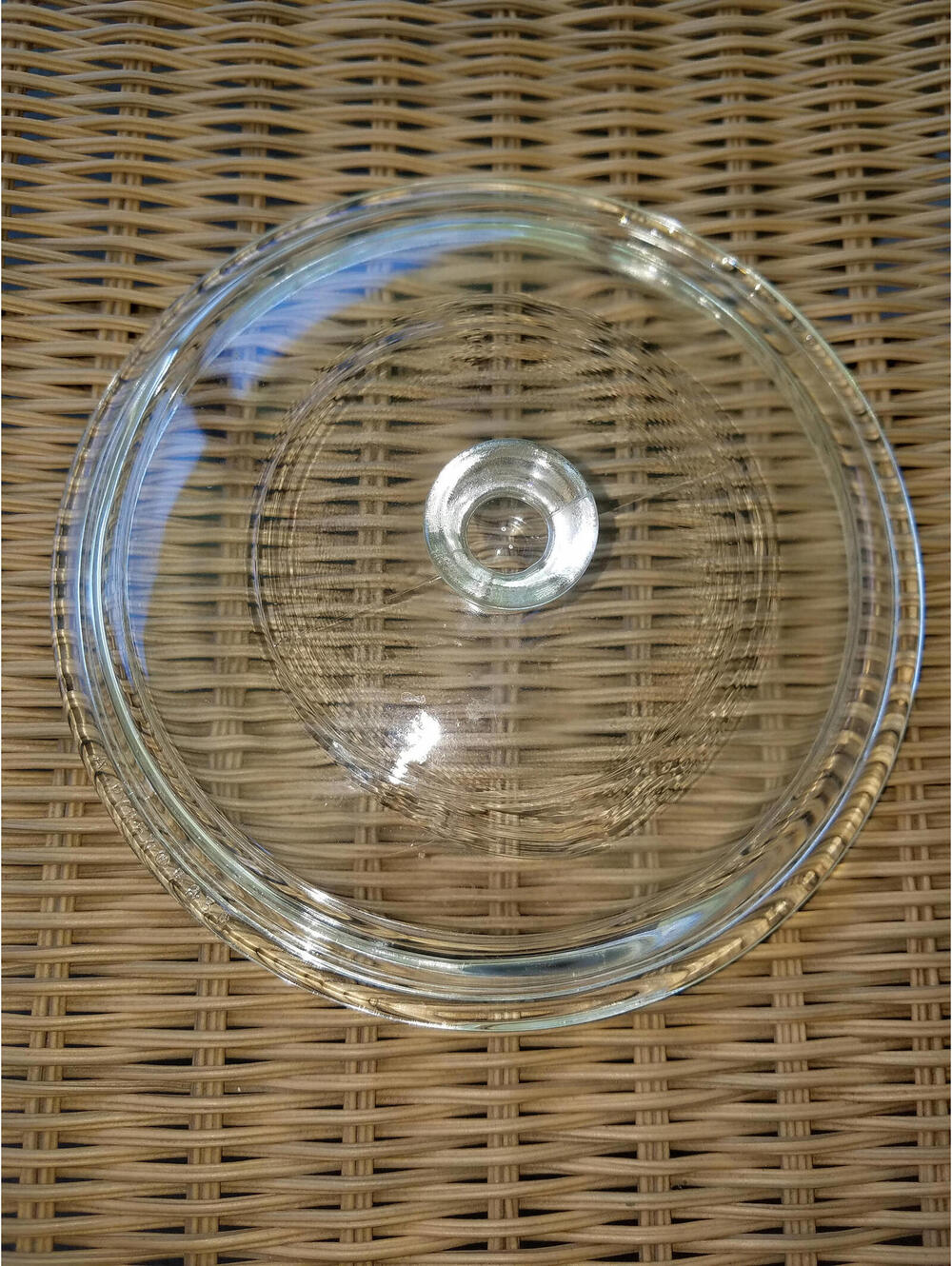 Corning Ware P-83-C PYREX GLASS LID Replacement clear Blue Cornflower